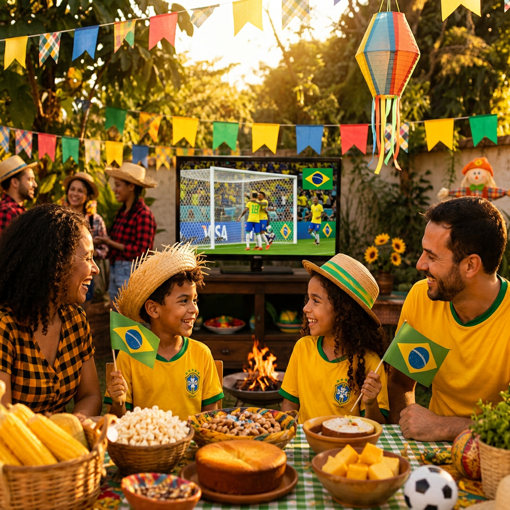 São Francisco de Sales: Arraiá na Praça terá telão com estreia do Brasil na Copa