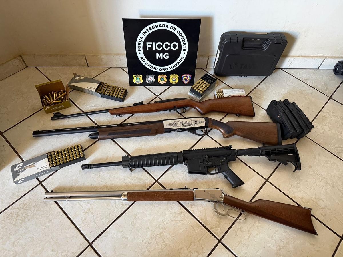 Operação apreende arsenal com armas de uso restrito em Campina Verde