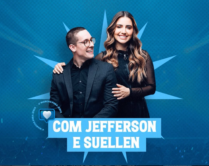 Marcha para Jesus reúne fiéis em Carneirinho com show de Jefferson & Suellen neste sábado (25/7)