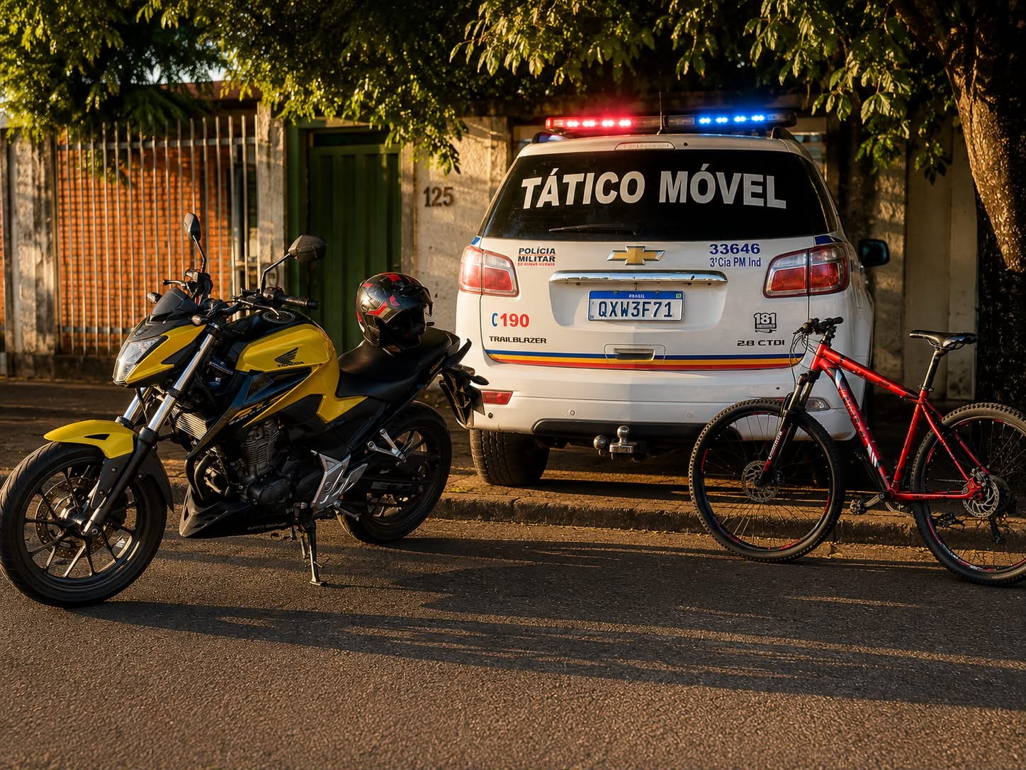 Iturama: PM recupera moto e bicicleta roubadas; ladrão é preso